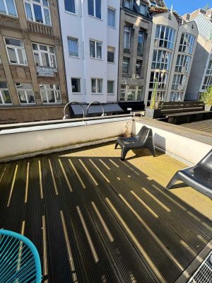 Möblierte Zwischenmiete 15.7/1.8-30.9.25 mit großem Balkon!
