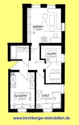 kleine 3-Raum-Wohnung mit Wanne ab sofort zu vermieten +++ Hochparterre