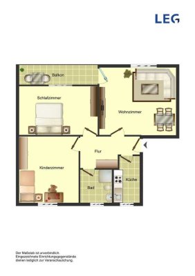 3-Zimmer-Wohnung in Bad Salzuflen Biemsen-Ahmsen