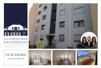 Erstbezug nach Sanierung: Stilvolle 3-Zimmer-Wohnung mit Balkon & Tiefgarage in Toplage Nürnberg