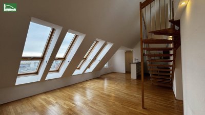 Sonnige Dachgeschosswohnung mit Blick &amp; Stil – Nähe Mariahilfer Straße