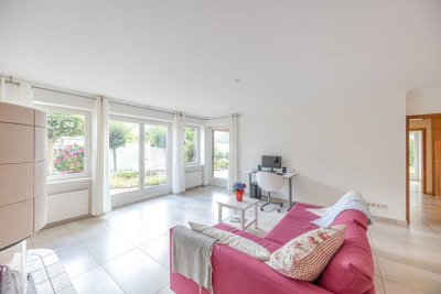 Energieeffiziente Erdgeschosswohnung mit Wintergarten, Sauna und Garage