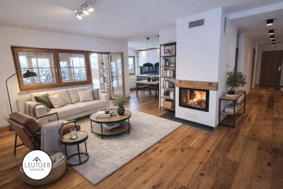 Charmante Gartenwohnung mit Terrasse und Kamin zu verkaufen