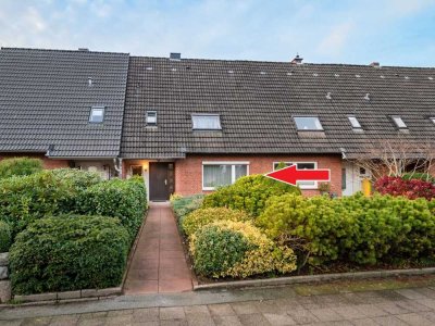 Gepflegtes Reihenmittelhaus mit Garten, ruhig und zentral in Husum gelegen.