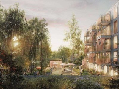 Cleveres Invest: vollmöbliertes Apartment mit Terrasse und Gartenblick