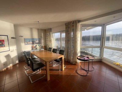 Wohnen auf Zeit am Rhein – großzügige Wohnung mit Balkon und einmaligem Blick - voll möbliert