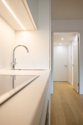 1-Zimmer-Apartment mit Vollbad und Sonnenuntergangs-Balkon