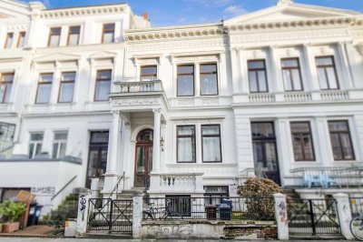 Bremen-Fesenfeld: Verlieben Sie sich in diese Wohnung über zwei Wohnebenen im Altbremerhaus