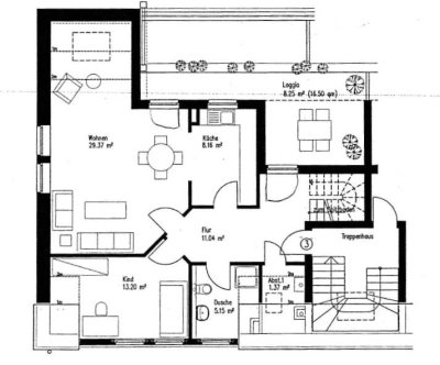 Vollständig renovierte 4-Zimmer-Maisonette-Wohnung mit Terrasse in Solingen
