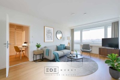 Helle, moderne 3-Zimmer-Wohnung – frisch renoviert mit herrlichem Ausblick