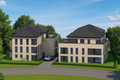 3 Zi - Penthouse mit großer Dachterrasse | QNG Standard in Herzen von Ganderkesee
