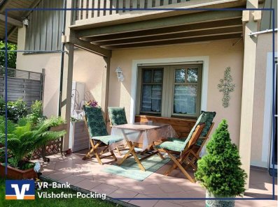 Durchdachte 2-Zimmer-Wohnung mit Terrasse und Gartenanteil!