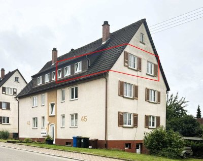Helle und freundliche 3 Zimmer Dachgeschosswohnung in Spaichingen
