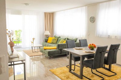 Geschmackvolle, neuwertige 2-Zimmer-Erdgeschosswohnung mit geh. Innenausstattung mit EBK