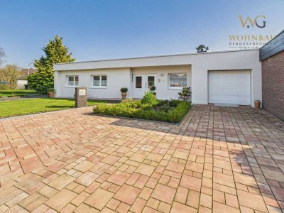 WOHNBAU: Leben und arbeiten unter einem Dach - Energetisch sanierter Bungalow in Top-Zustand