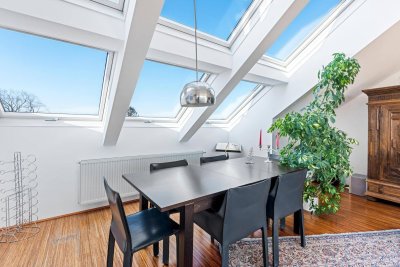 EXKLUSIVE LUXUS-MAISONETTE MIT TERRASSE, SAUNA &amp; 2 GARAGENPLÄTZEN