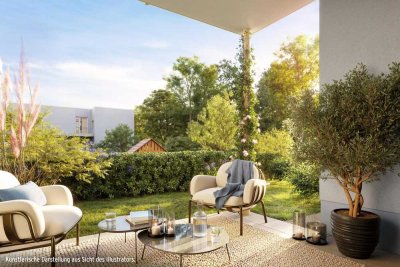 *BEZUGSFERTIG 2026* TOWNHOUSE-FEELING: 3-ZIMMER-GARTENWOHNUNG MIT PRIVATEM ZUGANG