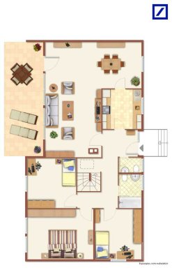 Randlage. Bungalow auf Keller mit Nebengebäude