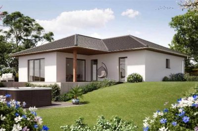 Wohnen auf einer Ebene - Bungalow mit überdachter Terrasse und Grundstück nahe Jena!