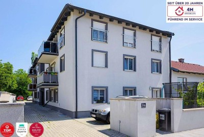 Neubau-4-Zimmer-Wohnung mit 17 m² Dachterrasse &amp; 8 m² Balkon