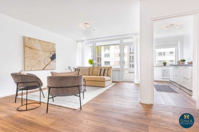 Modernisierte 2-Zimmer-Wohnung mit Balkon in ruhiger Lage