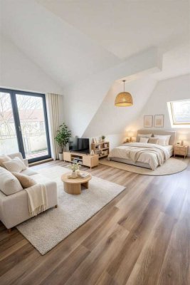 Neu! Stilvolle 1-Raum-Wohnung mit moderner Einbauküche, Tageslichtbad und Balkon I Stellplatz mögl.