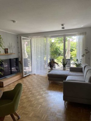 3-Zimmer-Erdgeschosswohnung mit großer West-Terrasse, Rhein-Nähe, Düsseldorf-Benrath