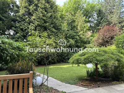 Tauschwohnung: Stylische Gartenwohnung mit Altbaumbestand