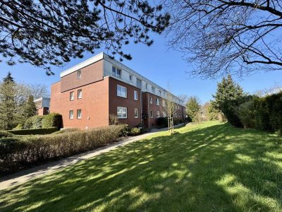 Hamburg-Farmsen-Berne: 1-Zimmer-Eigentumswohnung mit Terrasse, Garten und Stellplatz