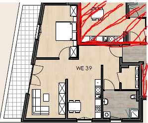 2ZKB Wohnung Erstbezug (33 Wohneinheiten zu vermieten)