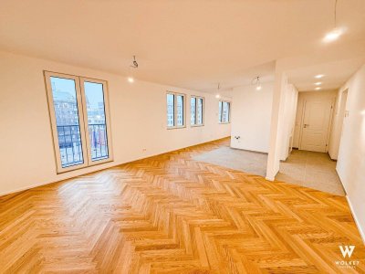 Stilvoll kernsanierte 2-Zimmer-Wohnung mit Stadtblick im 3. Bezirk Baumeisterqualität | Erstbezug nach Sanierung | 4. Liftstock | ca. 52 m²