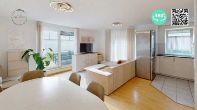 Traumhafte Terrasse & eigener Garten – gepflegte 3-Zi-ETW im EG + TG-Stellplatz, Karlsruhe-Neureut