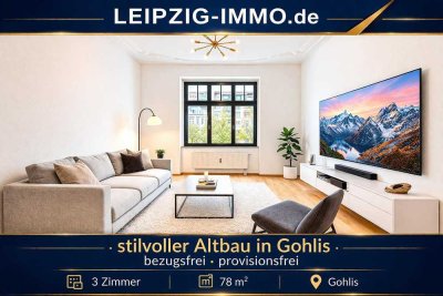 Familienwohnung in GOHLIS - BEZUGSFREI - PROVISIONSFREI - 3 ZKB - BALKON