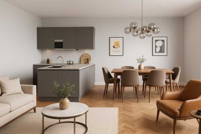 Weißensee: Langhansstr: ERSTBEZUG im NEUBAU ab September 2025: 2-3-Zimmer-Wohnung mit Balkon