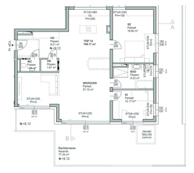 Helle 4-Zimmer Wohnung mit großer Dachterrasse im Herzen von Leonding - Erstbezug!