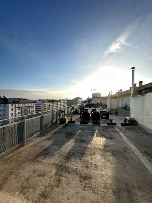 Sanierte 1-Zimmer-Wohnung mit großer Dachterrasse in Mannheim