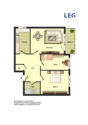 Ab Juli frei! 3-Zimmer-Wohnung in Bergkamen City