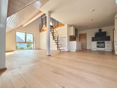 Großzügige 4-Zimmer Wohnung mit Einbauküche im Passivhaus + große Terrasse + 2 Balkone + Internet