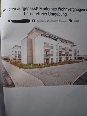 Neuwertige 2-Zimmer Wohnung mit Balkon in Dornburg (EG)