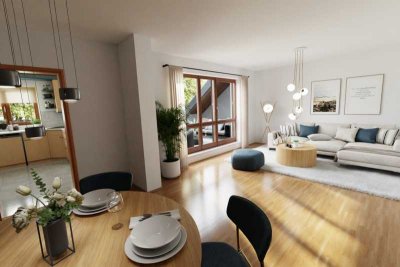 Exklusive 3-Zimmer-Dachterrassenwohnung in ruhiger und schöner Lage von Augsburg-Lechhausen