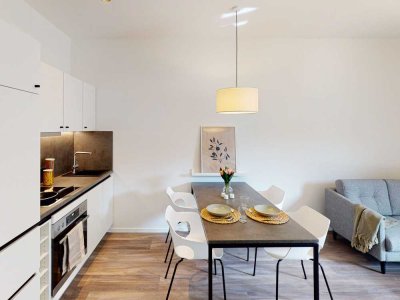Neubau und Flexibilität gewünscht? Möbliertes 2-Zimmer-Apartment zu vermieten!