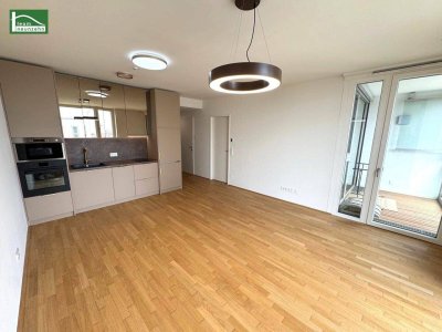Exklusives Wohnen in VIENNA22 – Neubau mit Dachterrasse, Pool &amp; Fitness über den Dächern von Wien!