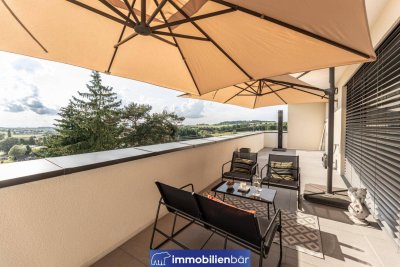 voll möbliertes Penthouse - hochwertige Eigentumswohnung mit traumhaften Weitblick in Neumarkt - Provisionsfrei