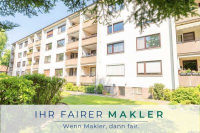 Gepflegte 3-Zimmer Wohnung mit Balkon und tollem Ausblick in guter Lage in der Einsteinstraße