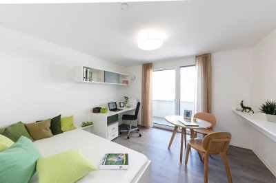 Möblierte Komfort-Apartments mit Balkon auf der Hafeninsel Offenbach - Nur für Studenten