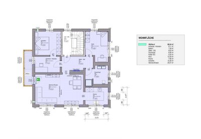 Neubau - Hochwertige 3,5-Zimmer-Wohnung 1. OG mit Balkon