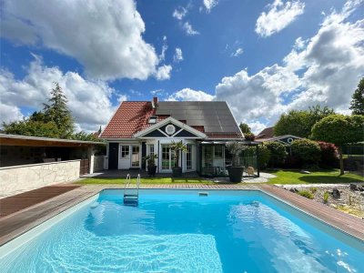 Luxus-Oase in Weißenfels: Exquisites Haus mit Garten, Sauna, Pool und moderner Eleganz in Top-Lag...