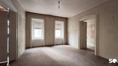 #SQ - SANIERUNGSBEDÜRFTIGE 3 ZIMMER ALTBAUWOHNUNG MITTEN IM 6ten /MARIAHILF APOLLOKINO - TOP 1&amp;2