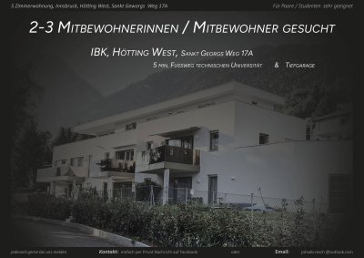 Wohnen mit Ruhe, Raum &amp; Weitblick / Hötting – 5 Zimmer Wohnung