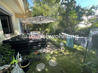 Tauschwohnung: 2,5-Zimmer mit Garten und Tiefgarage gegen min. 3 Zimmer